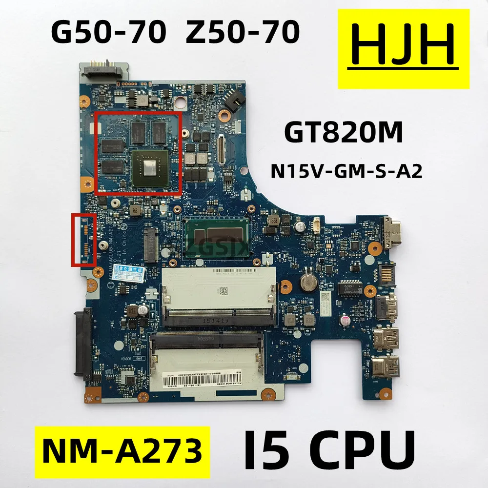  Lenovo Ideapad G50-70 Z50-70     CLUA ACLUB NM-A273   I5 GT820M 2G (N15V-GM-S-A2) GPU 100% 