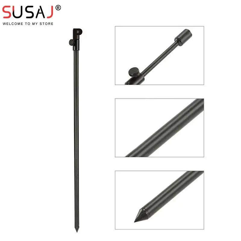 

30-50cm 48-75cm Carp Fishing Buzz Bars Fishing Rod Pod Holder Black Buzzer Bar Outdoor Fishing Tool Accessories