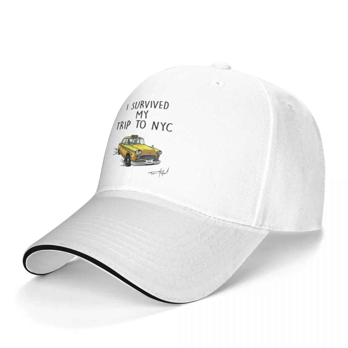 

Tom Holland Baseball Cap i survived my trip to nyc Sport Cheap Trucker Hat Classic Printed Unisex Baseball Caps