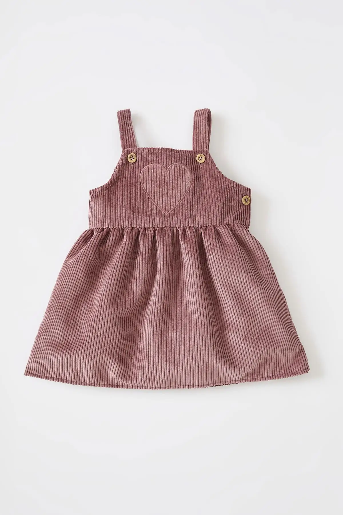 

Вельветовое платье с подтяжками для маленьких девочек