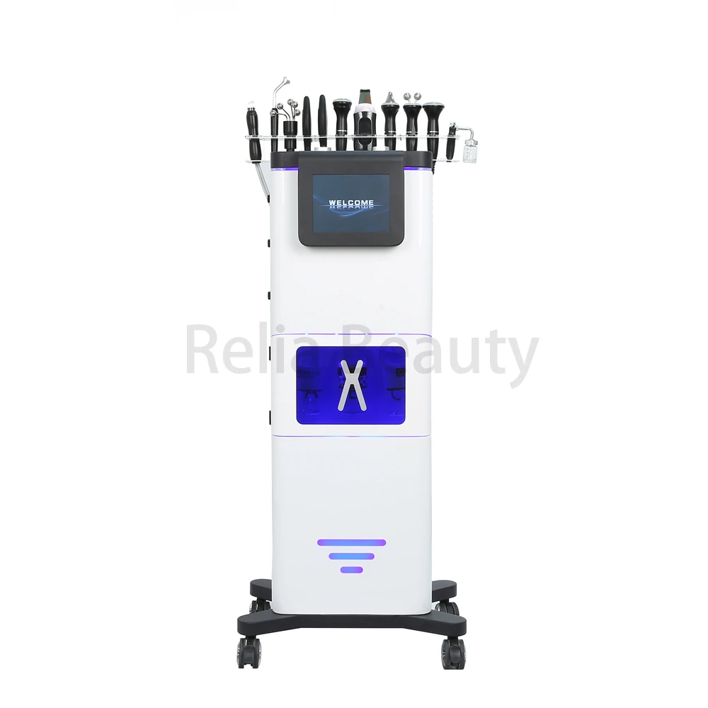 New Design 11 In 1 Dermabrasion Facial Water Oxygen Jet Peel Deep Cleansing Machine Skin Care Diamond Microdermabrasion Machine