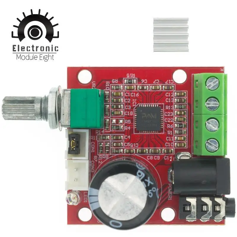 12 В Mini Hi-Fi PAM8610 аудио стерео усилитель платы 2X10W двухканальный D Класс по самой