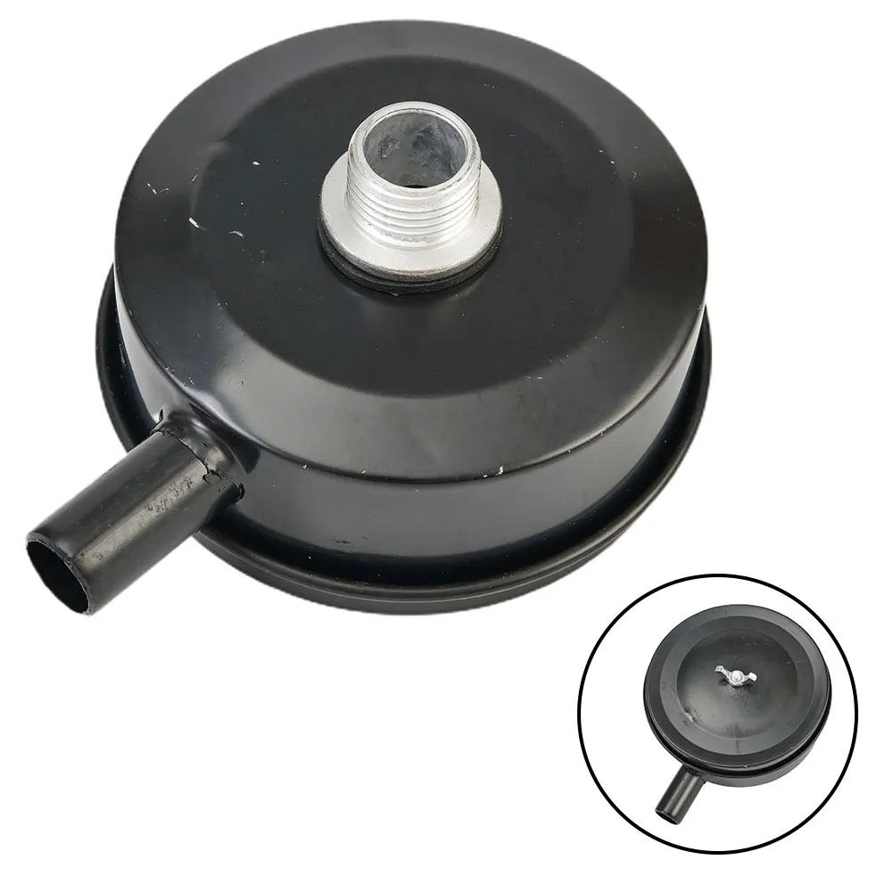 

Black Air Compressor Muffler Replacement Attachment Tools Filter Pump Noise Metal Parts Silencer Intake Useful