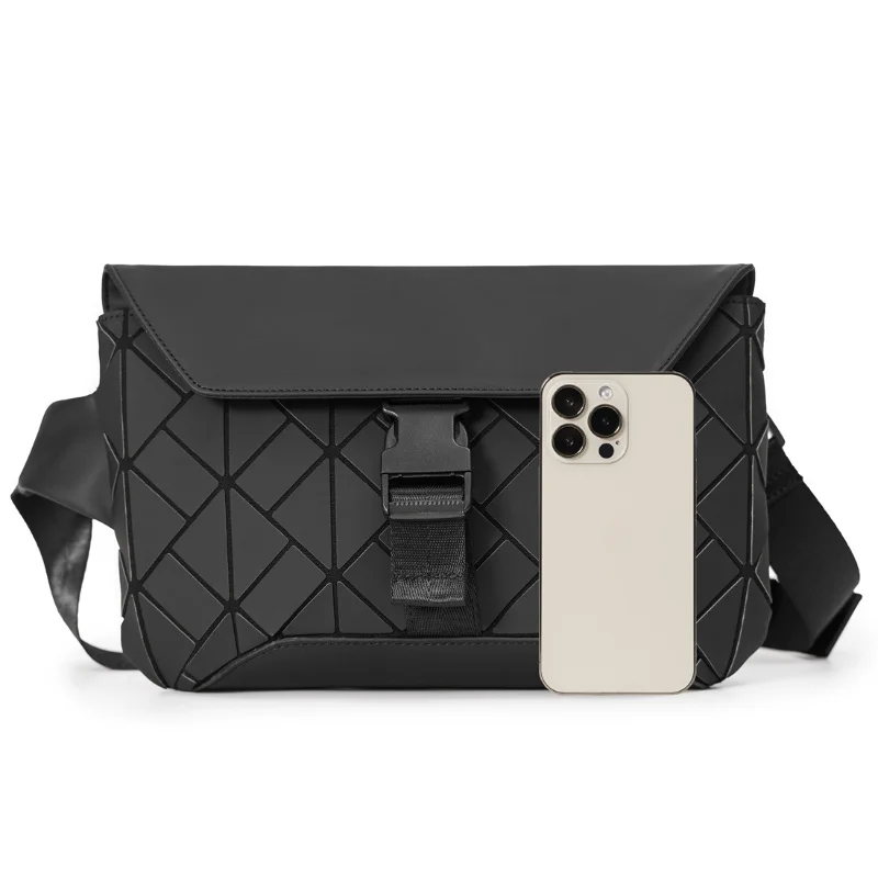High-quality Geometric Crossbody Bag for Fashionable Men
