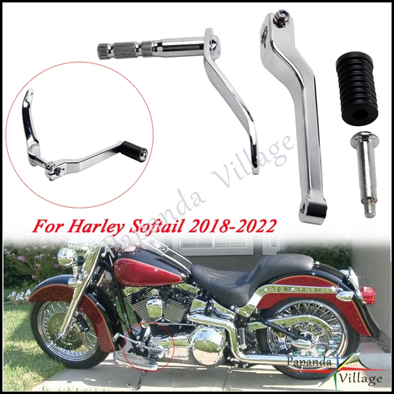 

For Harley Softail Slim Deluxe Breakout Heritage Fat Boy 114 2018-22 Motorcycle Aluminum Toe Shift Lever Foot Peg Shifter Pedal