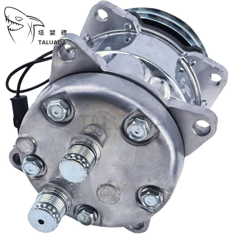 Фото Компрессор кондиционера 12V SD5H09 (1911506010) для экскаваторов Takeuchi TB138FR, TB145, TB153FR, гарантия 1 год №5