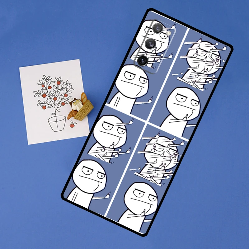 Забавные мемы на средний палец для Samsung Galaxy S21 S20 FE Ultra S10 S10e S9 S8 Plus Note 10 20 чехол