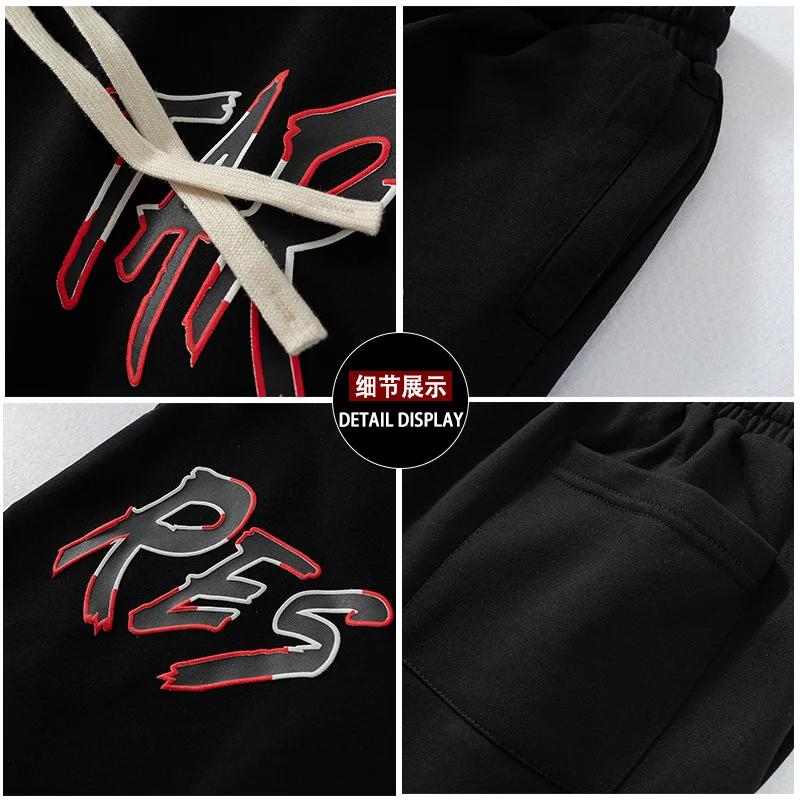 American Shorts Men's 2023 Summer Fashion Brand Simple Basketball Capris Casual Sports Pants