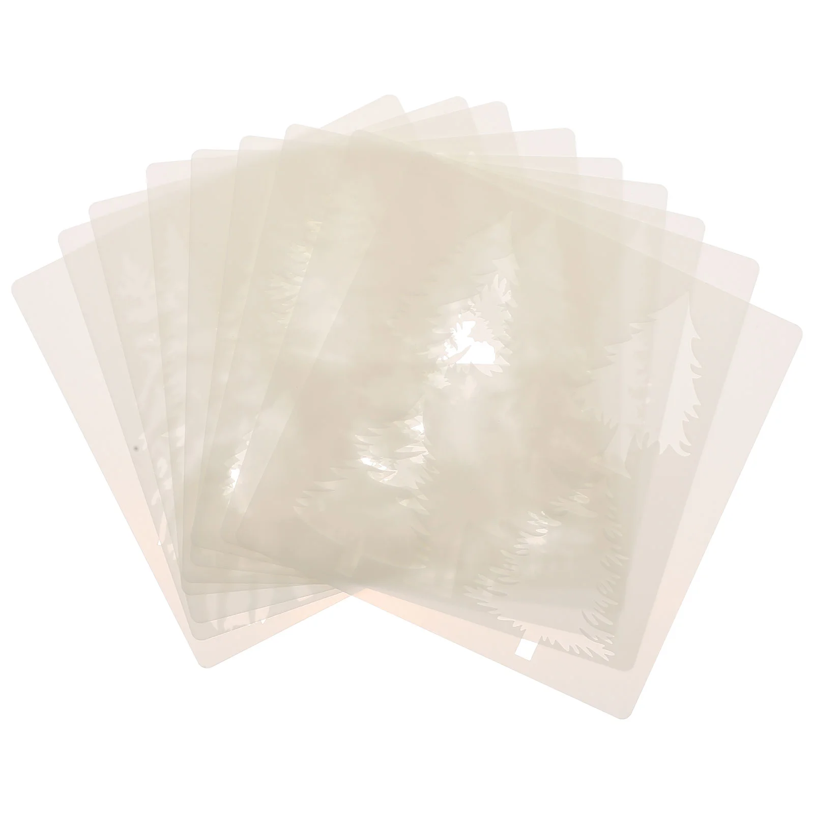 

9 Pcs Christmas Tree Template Novelty Stencils Hollow Drawing Tools Decor Xmas Painting Kids Decorations Templates Pine