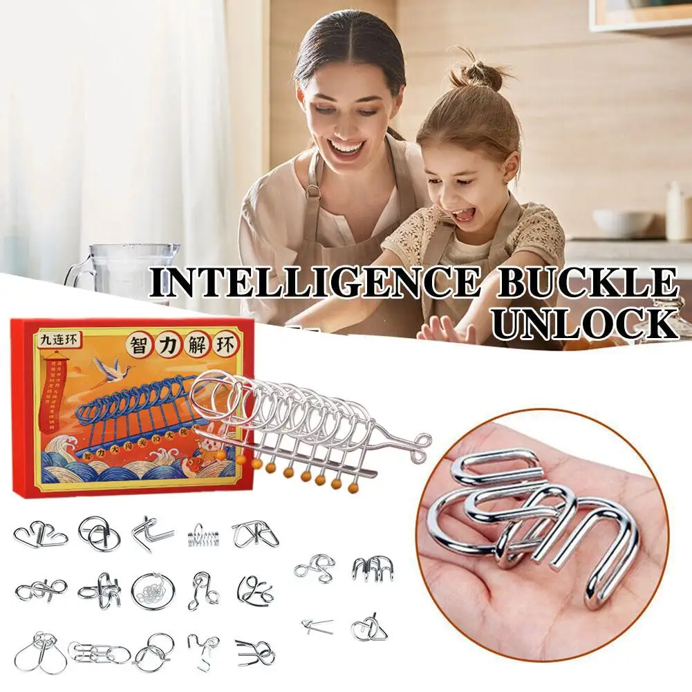 

Металлическая проволока Uban Lock, детская игрушка для розыгрыша, игрушка для интеллектуального мозга, обучающие игрушки для мозга V3N0