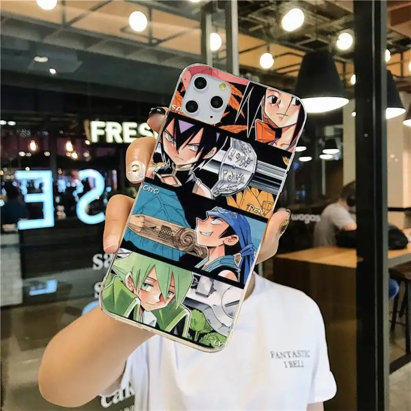 Чехол для телефона с аниме Shaman King iphone 13 12 11 Pro Mini XS Max 8 7 Plus X SE 2020 XR силиконовый