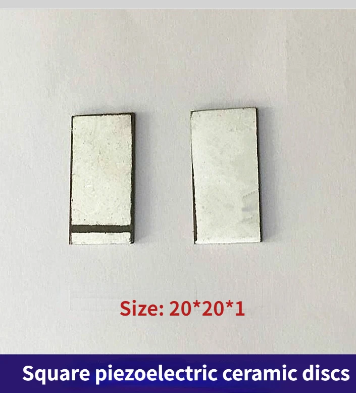 Квадратный пьезоэлектрический керамический лист 20*10*1