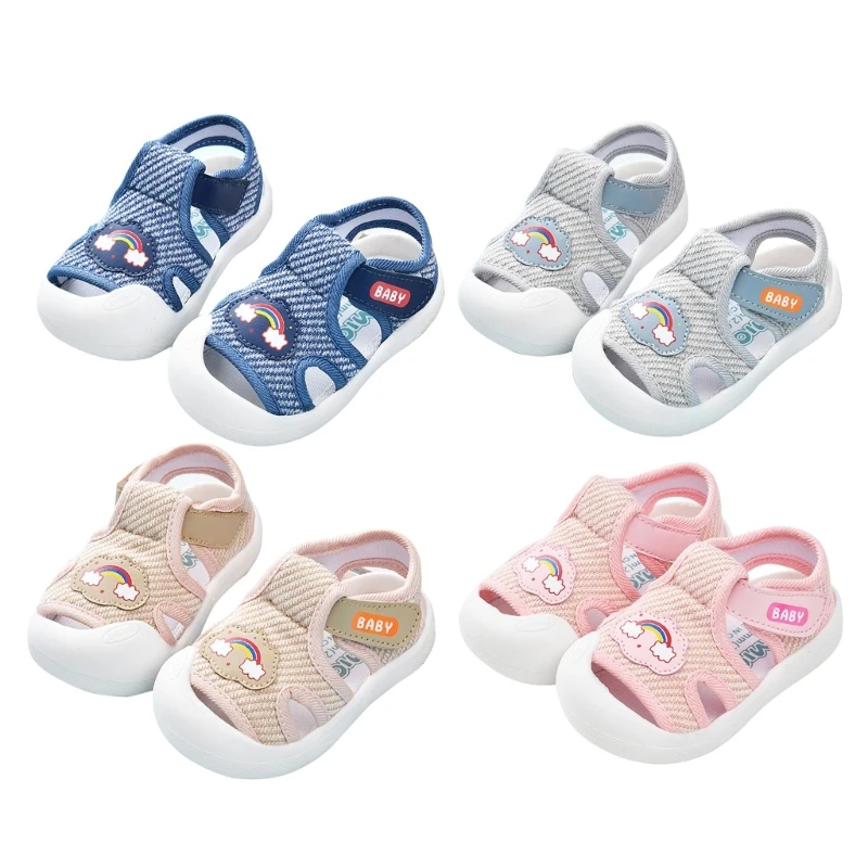 

Infant First-Walker Shoes Toddler Non-Slip Mesh Sandal Summer Shoes Rubber-Sole Baby Shoes Prewalker Shoes for Kids 1-3T