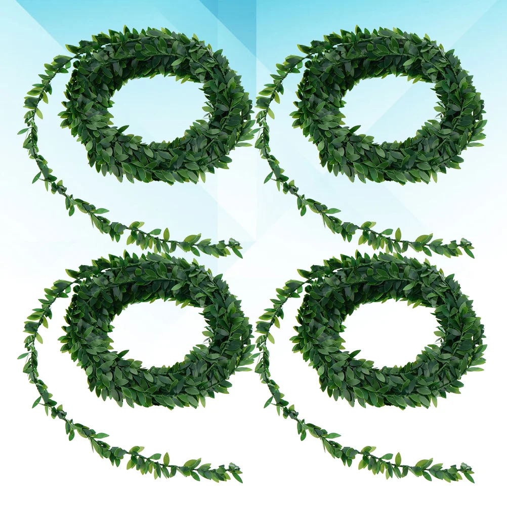 4pcs Garland DIY 7.5m Artificial Decoration Wreath Garland Rattan for Home