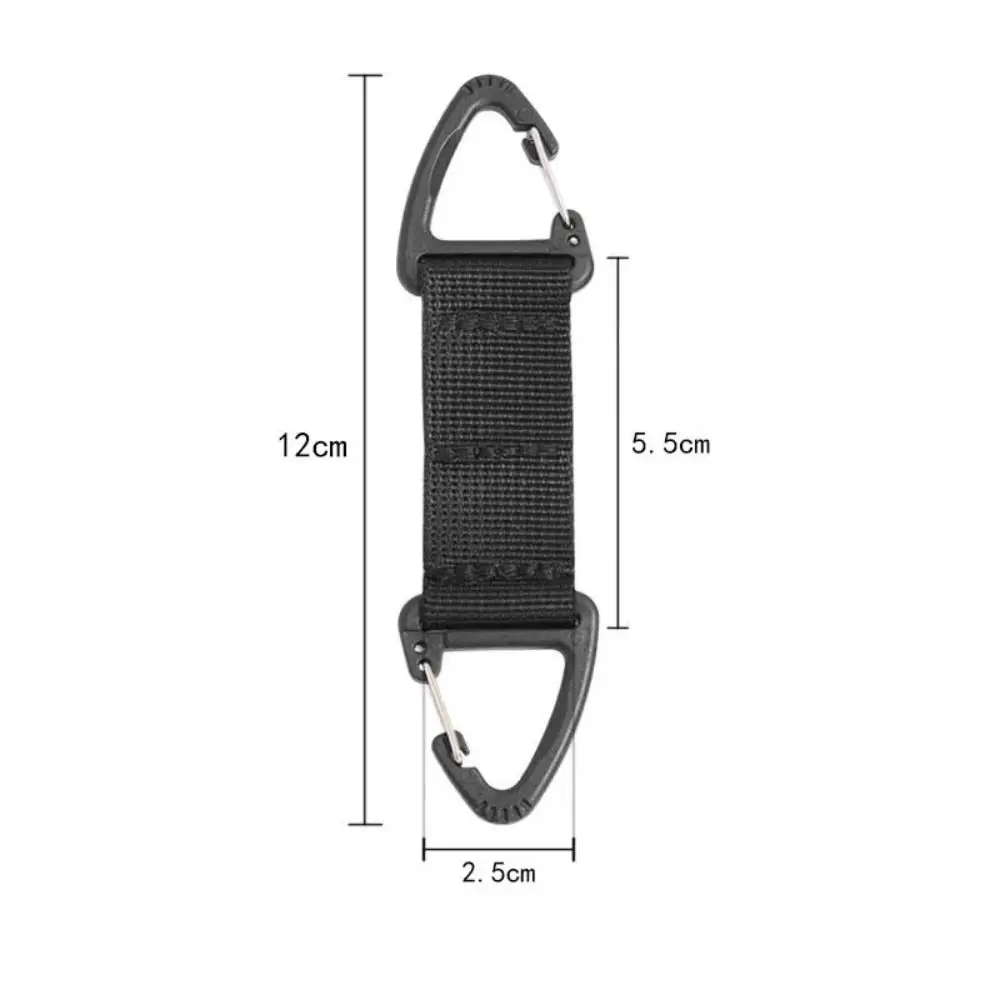 Двуглавый быстроразъемный карабин вращающийся треугольный крючок для рюкзака
