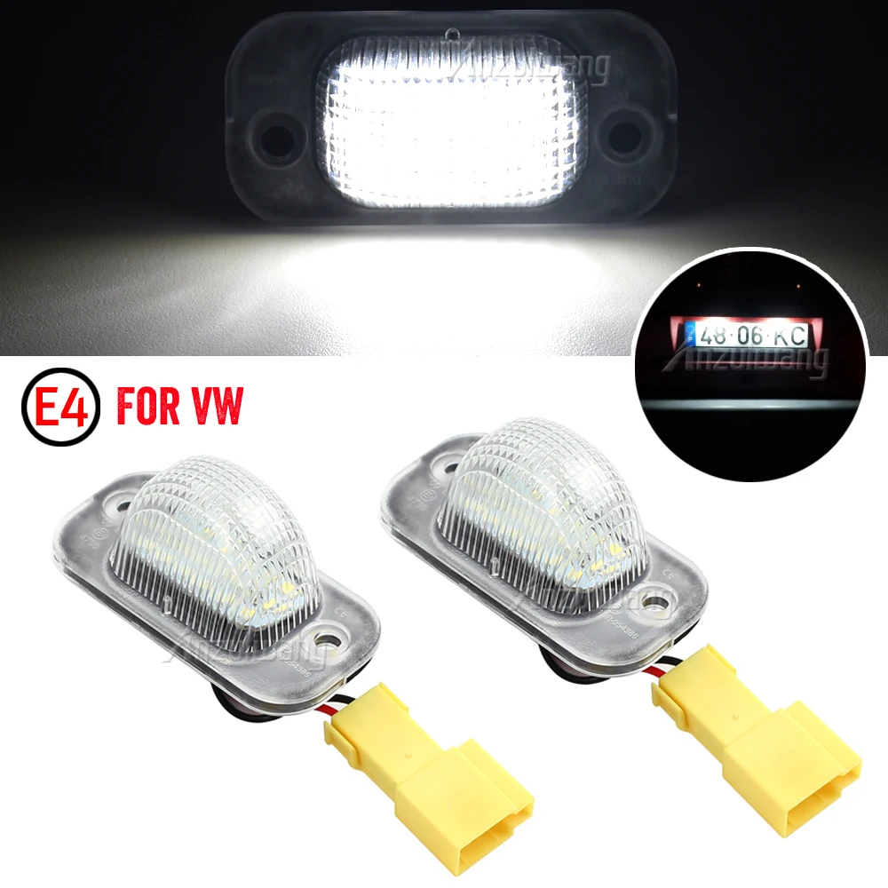 

2pcs White LED License Number Plate Lights Canbus 12V For VW Golf II MK2 1983-1992 Jetta II 1984-1991 Car Accessories Tail Lamp