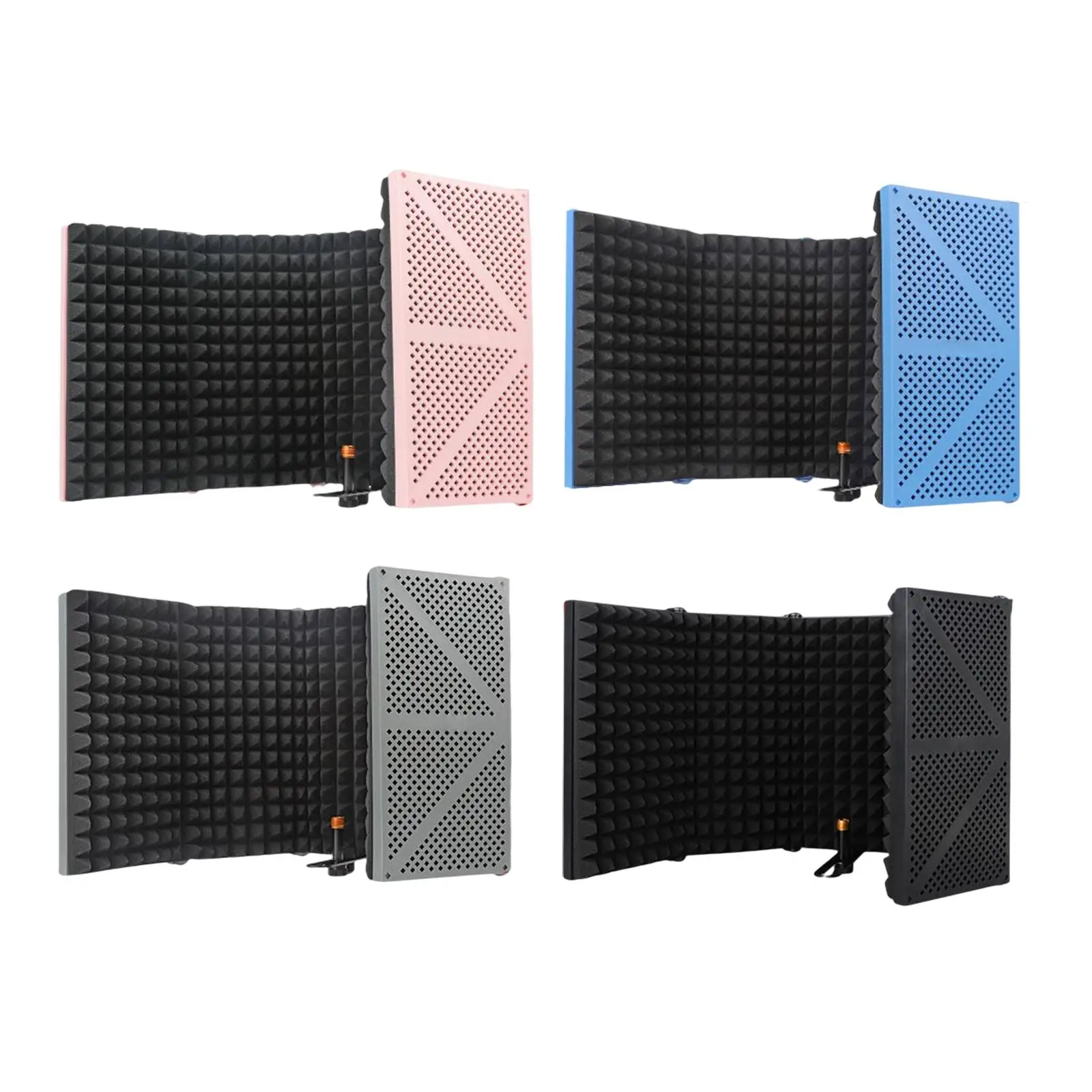 

Mic Isolation Studio Recording Foldable Sound Filter Mic Sound Dampening Foam Reflector Microphone for Vocals