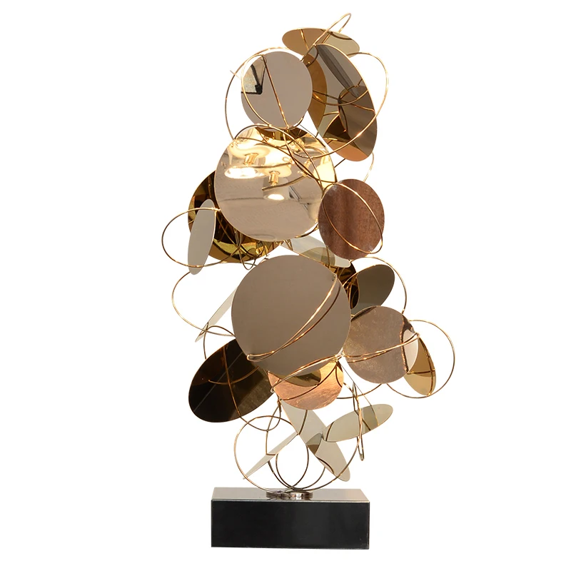 Стальная скульптура вестибюль отеля офис продаж современное мягкое украшение