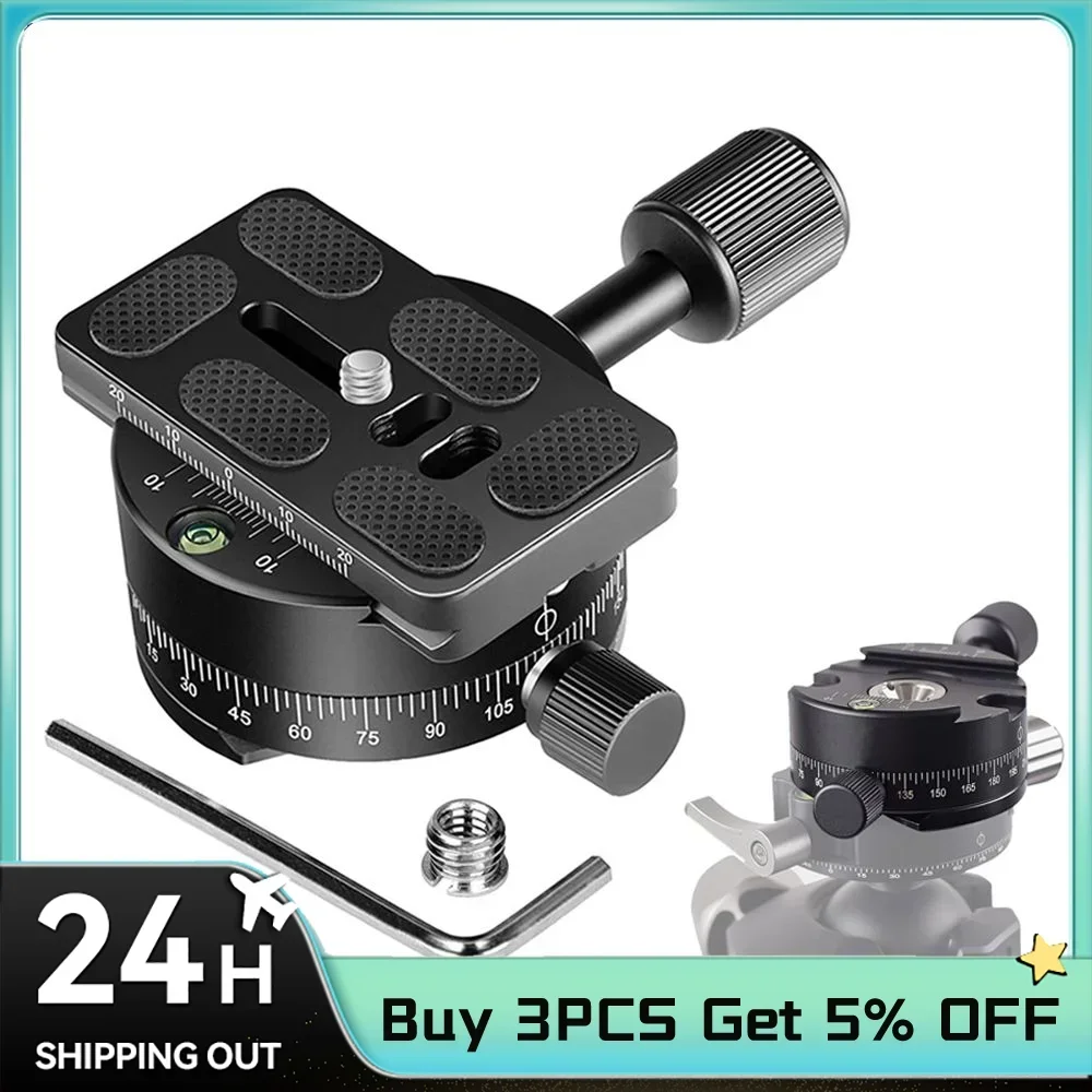 BEXIN 360° ° Быстроразъемный зажим для камеры с головкой штатива панорамный съемки