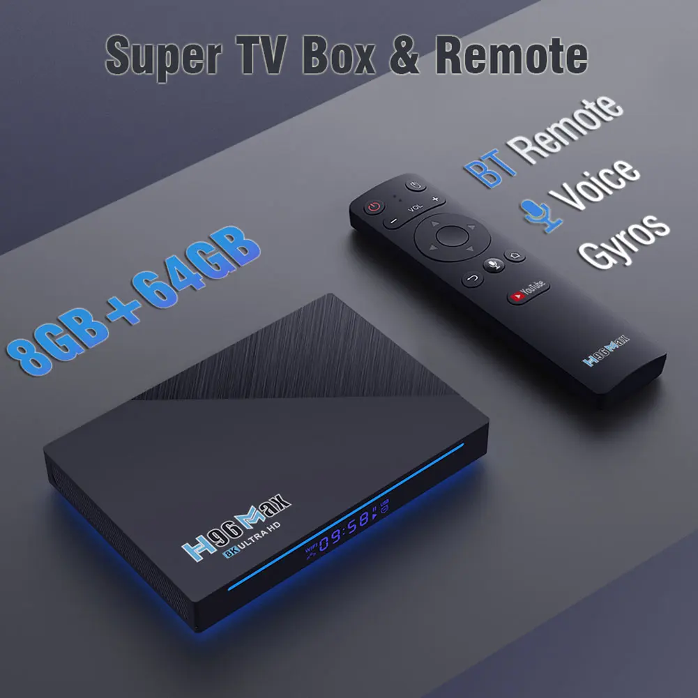 

Indoor HD 4.0 Network Player For TV Home Audio Office Remote Control With Cable USB 2.4GHz Multifunction Set Top Box