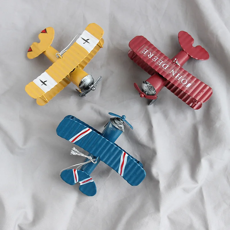 

Living room decoration retro wrought iron small airplane model ornaments creative ornaments iron plane decoration ornaments