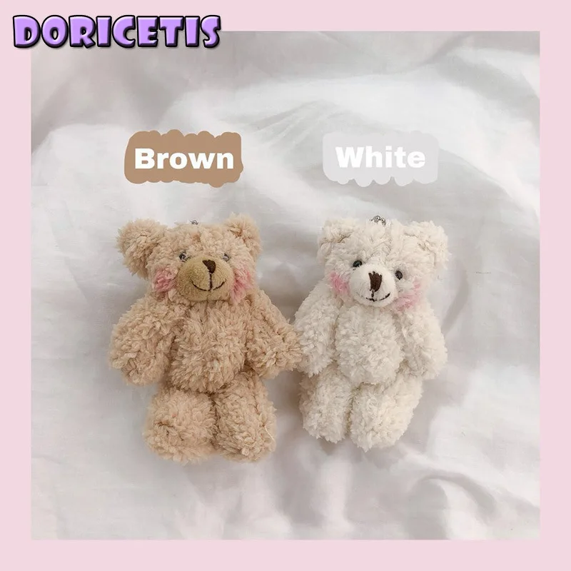 

Baby Accessories Cute Plush Bear Doll Pendant Brooch Children Soft Lovely Keychain Mommy Bag Ornaments New Kids Clothes Brooch