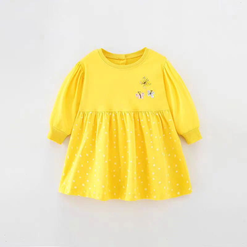 Little maven новинка 2023 года весенние платья с длинными рукавами для девочек