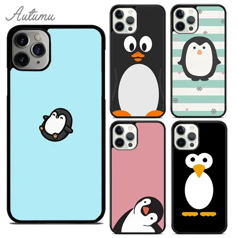 Чехол для телефона с милым рисунком пингвина iPhone 15 16 SE2020 11 12 13 14 Pro Max mini 6 7 8 Plus
