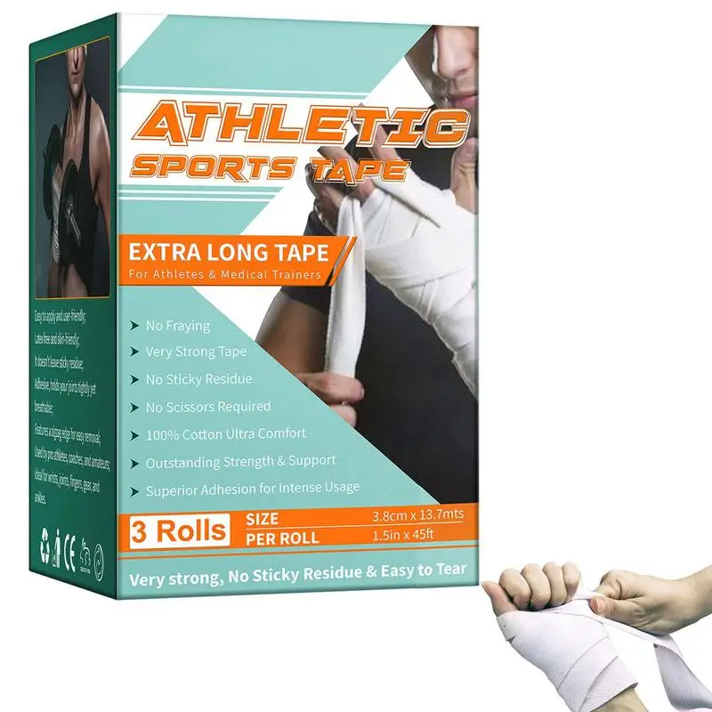 

Эластичная спортивная лента для спортивных спортсменов 1,5 дюйма x 4 5 футов, Водонепроницаемая спортивная лента для мышц коленей и плеч