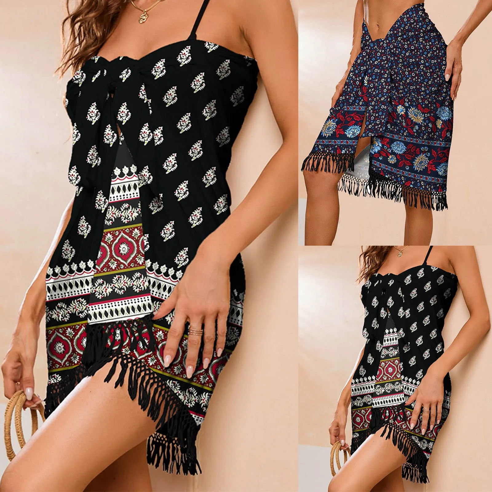 

Shawl Skirt Skirt Beach Skirt Smock Skirt Holiday Sunblock Dress Shawl Bikini Padded swiming High Waist Bikinis Push Up Set