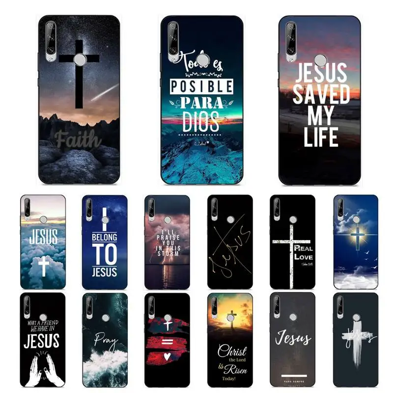 

God Jesus Pray Phone Case for Huawei Y 6 9 7 5 8s prime 2019 2018 enjoy 7 plus
