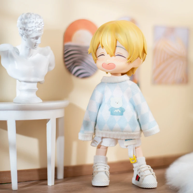 Кукла Ob11 детская одежда 1/12 для шарнирных кукол милая Радужная с коротким рукавом