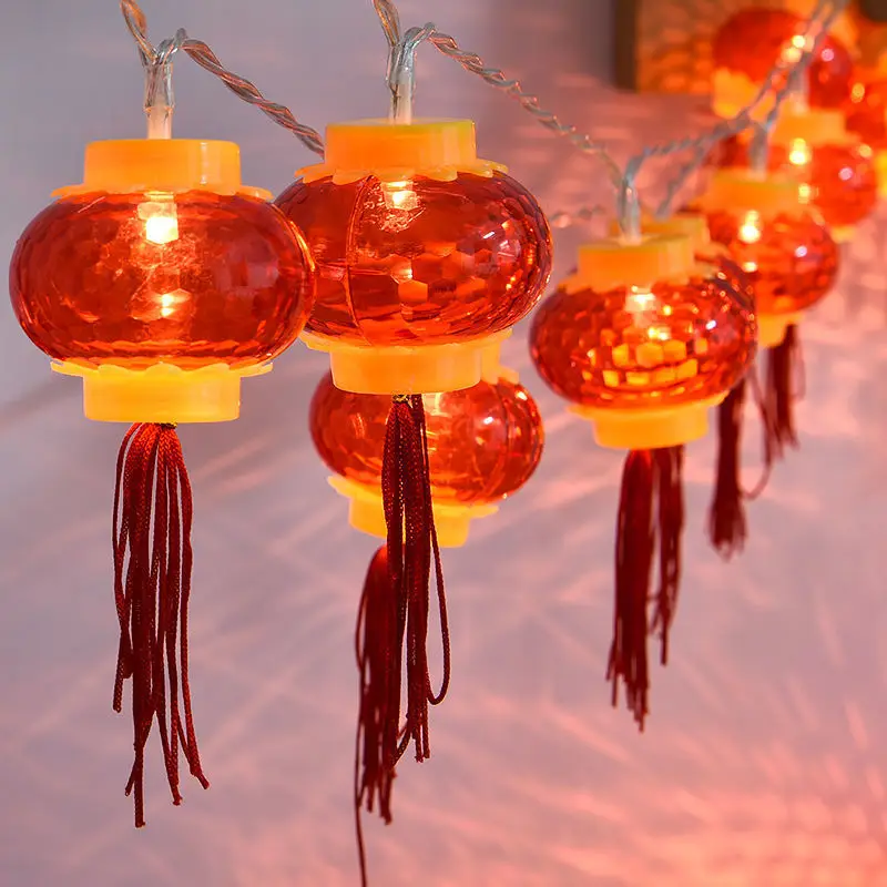 

Маленькие фонари, китайские гирлянды, гирлянды, праздник средней осени, день образования, весенний фестиваль, Новогоднее украшение,