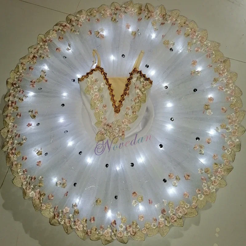 Белая профессиональная балетная пачка для детей девочек взрослых блинная