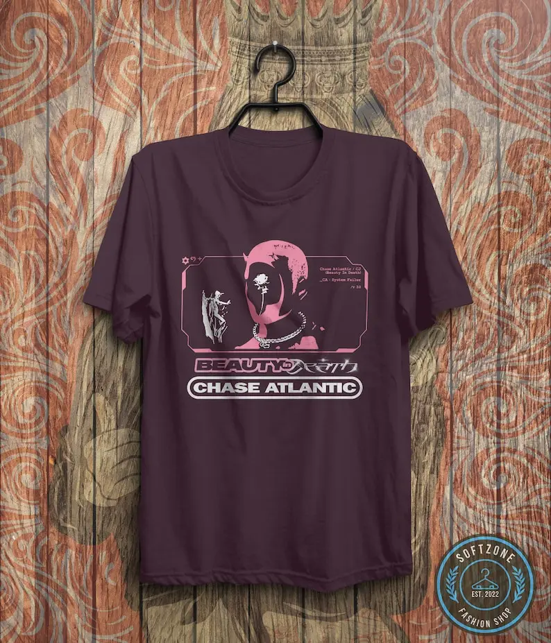 Album Chase Atlantic Beauty in Death Camiseta — рубашка Tour качество R&ampB
