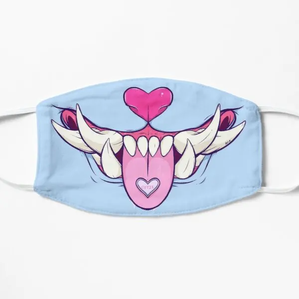 

Sweet Tooth Oni Mask Flat Printing Face Mask Fashion Windproof Mouth Cute Protective Beauty Dustproof Cotton Washable Breath