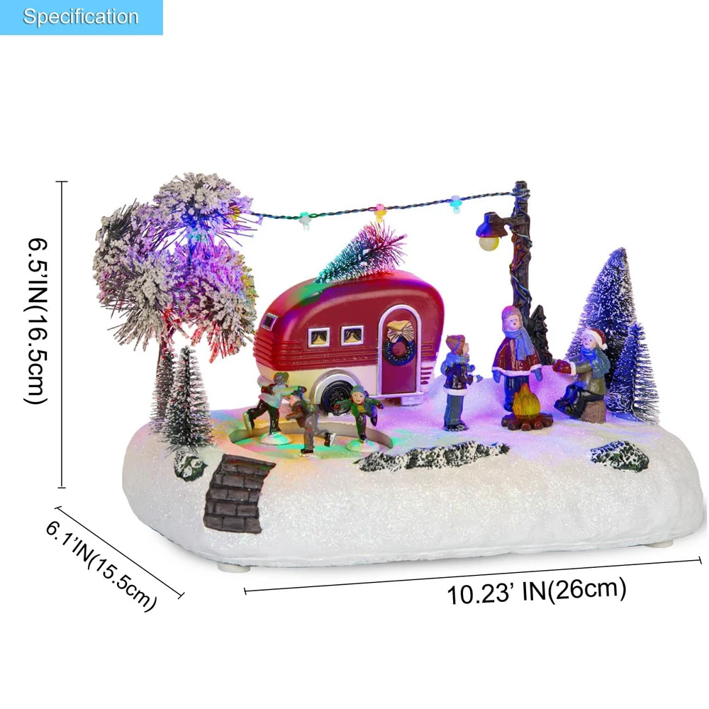 

Анимированный рождественский кемперный городок с подсветкой