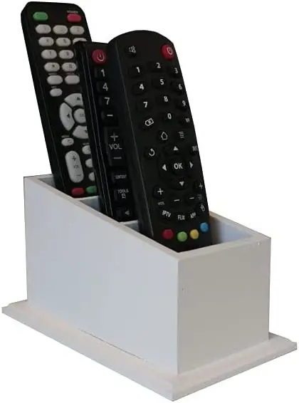 

Remote Control Door With 3 Divisions White In Mdf