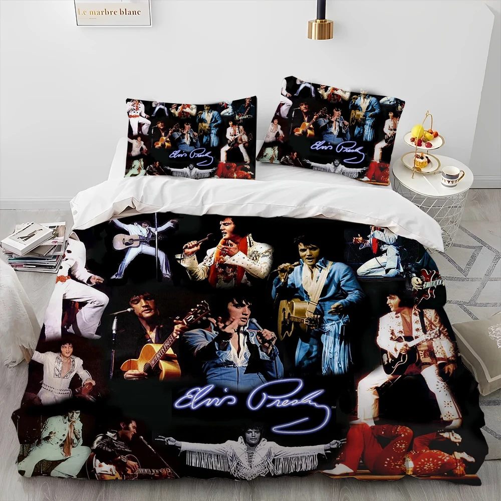 

Комплект постельного белья King E-Elvis Presley в стиле ретро, пододеяльник, Комплект постельного белья, пододеяльник, наволочка, Королевский размер, Комплект постельного белья в подарок