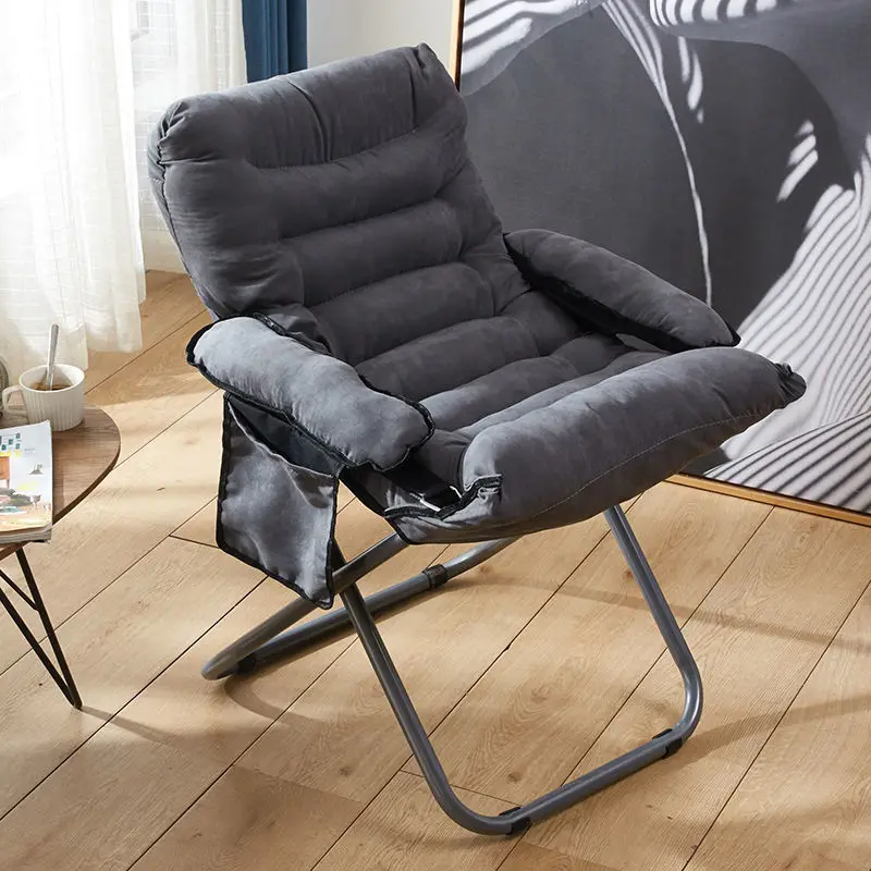 

Household Lazy Sofa Chair Living Room With Armrests Leisure Lounge Chair Simple Foldable Single Rocking Chair With Headrest 2023