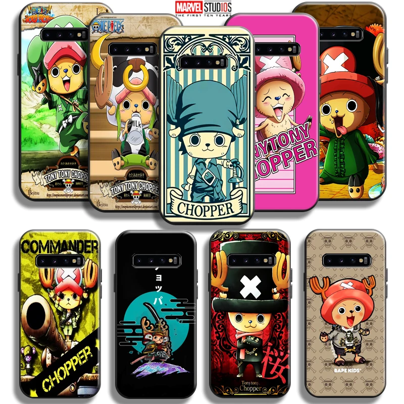 

One Piece Tony Tony Chopper For Samsung Galaxy S10 5G S10 Plus Lite S10E S10 Phone Case Coque Black TPU Back Funda