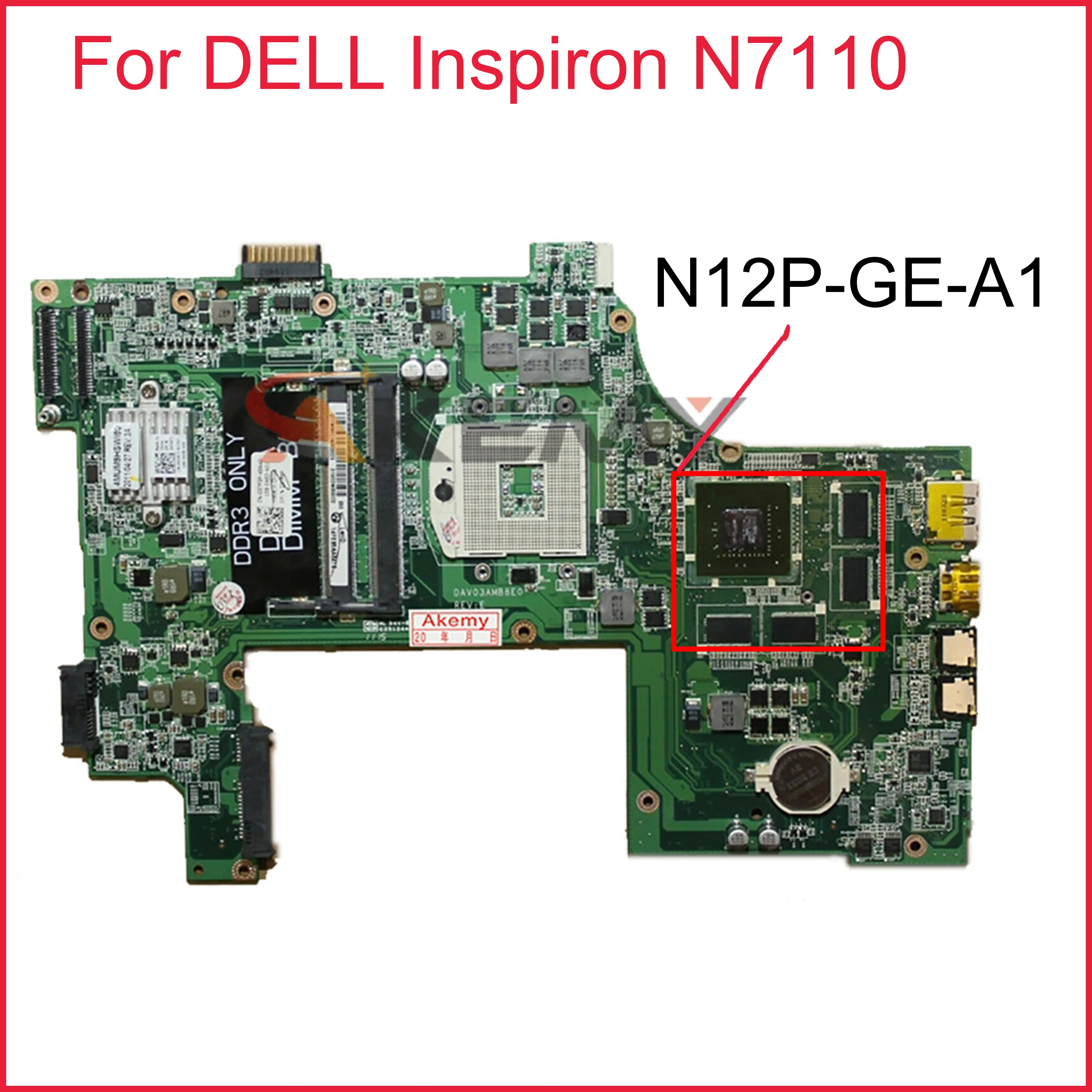 

CN-09NWTG 09NWTG для DELL Inspiron N7110 материнская плата для ноутбука DAV03AMB8E0 HM67 N12P-GE-A1 DDR3 Материнская плата для ноутбука