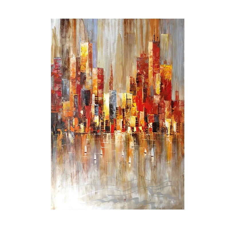 

Абстрактный город, картина на холсте, SELFLESSLY ART