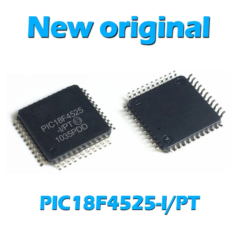 

5PCS New Original PIC18F4525-I/PT PIC18F4525-E/PT TQFP-44 MCU Microcontroller Memory Chip Electronic Components