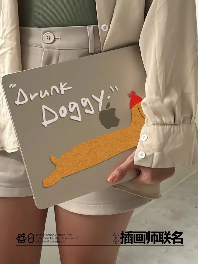 Милый чехол для ноутбука Macbook Pro16 A2141 A2485 Air15 A3114 Pro14 A2442 Air13.6 A3113 A2681 Pro13.3 прозрачный