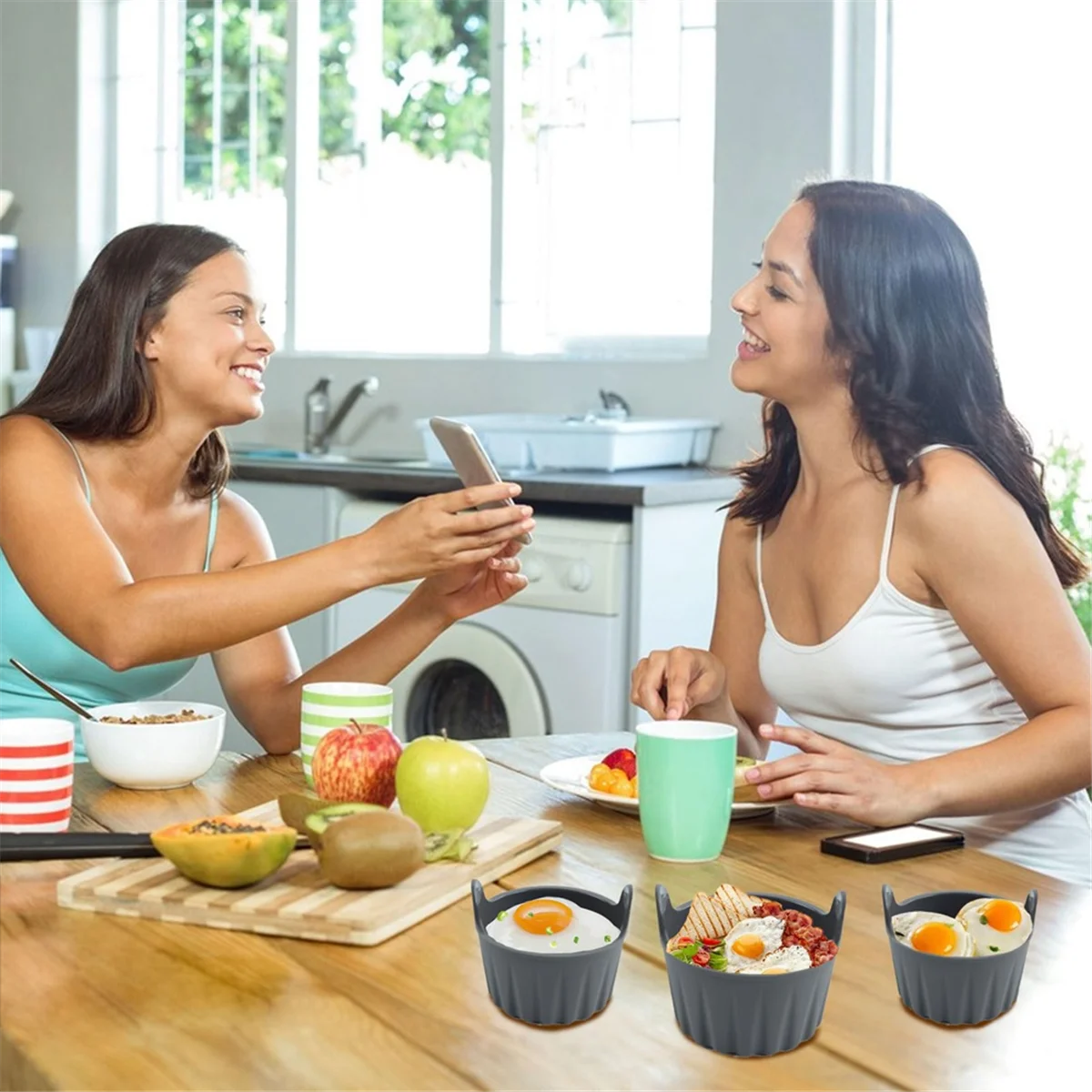 6 шт. силиконовые формочки для яиц