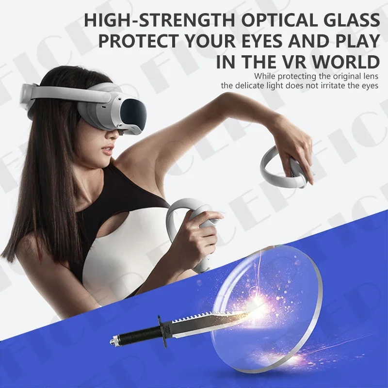 Фото Магнитные линзы FICEP VR для очков с диоптриями, быстросъемные, защитные, для VR-гарнитуры PICO 4, аксессуары №5