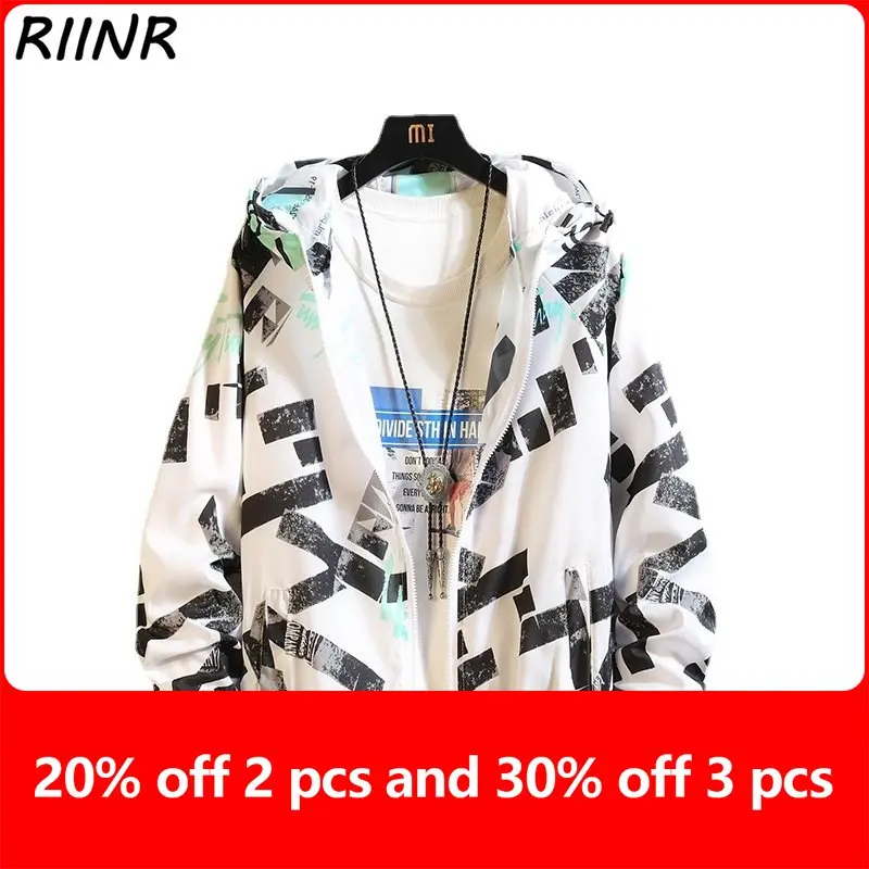 

Sunscreen Mens Thin Section Breathable Couple Handsome Clothes Trend Korean Version Colorblocked Floral Coat Skin Clothes Mens