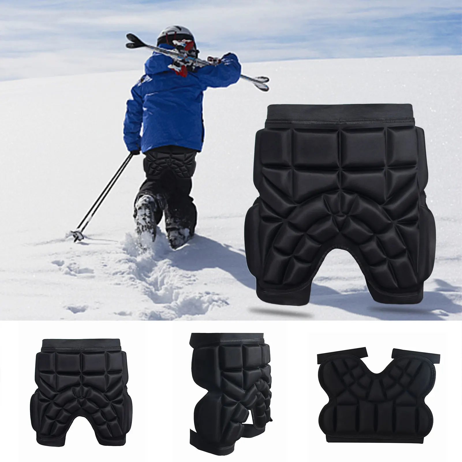 

S/M Kids Roller Skating Hip Protection Shorts For Most 3~16 Year Old Child EVA Foam Cushion Adjustable Size Outdoor Safety Equip