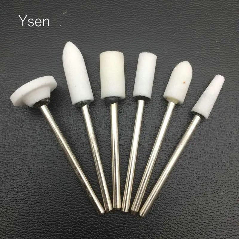 100Pcs/set Ceramic Stone Nail Drill Bits Electric Mills Cutter For Manicure Machine Nail Drill Accessories Pedicure Nail Tools